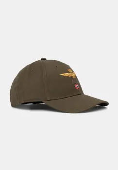 Aeronautica Militare sapca de baseball din bumbac culoarea verde, HA1100UCT02848 imagine