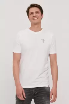 Aeronautica Militare Tricou barbati, culoarea alb, material neted imagine