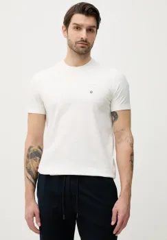 Aeronautica Militare tricou din bumbac barbati, culoarea bej, cu imprimeu, TS2392J677 imagine