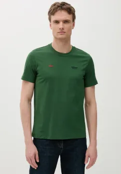 Aeronautica Militare tricou din bumbac barbati, culoarea verde, cu imprimeu, TS2429J634 imagine