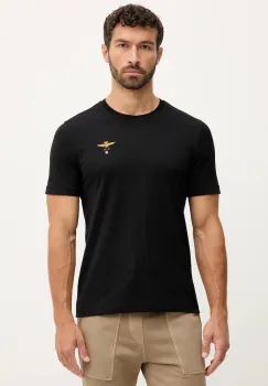 Aeronautica Militare tricou din bumbac culoarea negru, cu imprimeu, TS1580UJ00372 imagine