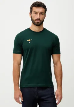 Aeronautica Militare tricou din bumbac culoarea verde, cu imprimeu, TS1580UJ00372 imagine