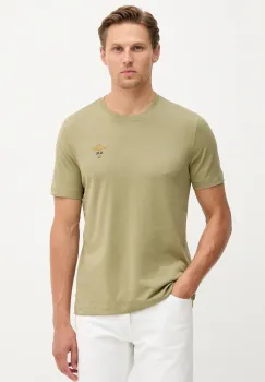 Aeronautica Militare tricou din bumbac culoarea verde, cu imprimeu, TS1580UJ00372 imagine