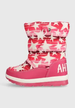 Agatha Ruiz de la Prada cizme de iarna copii culoarea violet imagine