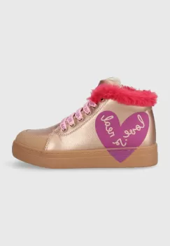 Agatha Ruiz de la Prada cizme de iarna pentru copii culoarea auriu imagine