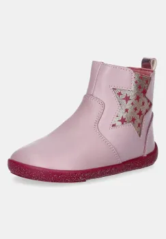 Agatha Ruiz de la Prada ghete din piele pentru copii culoarea roz, 251906 imagine