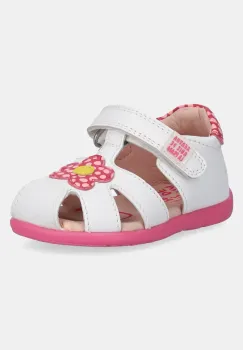 Agatha Ruiz de la Prada sandale din piele pentru copii culoarea alb, 252900 imagine