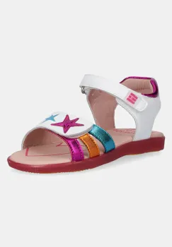 Agatha Ruiz de la Prada sandale din piele pentru copii culoarea alb, 252960 imagine