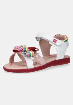 Agatha Ruiz de la Prada sandale din piele pentru copii culoarea alb, 252962 imagine