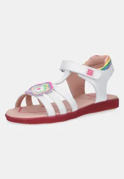 Agatha Ruiz de la Prada sandale din piele pentru copii culoarea alb, 252963 imagine