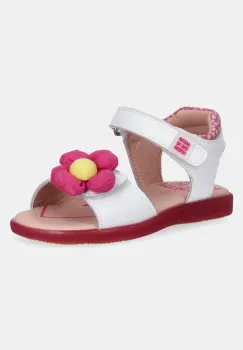 Agatha Ruiz de la Prada sandale din piele pentru copii culoarea alb, 252964 imagine