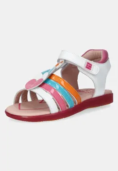 Agatha Ruiz de la Prada sandale din piele pentru copii culoarea alb, 252965 imagine