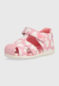 Agatha Ruiz de la Prada sandale din piele pentru copii culoarea roz imagine