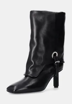 AGL cizme de piele Dorica Q Soft femei, culoarea negru, cu toc drept, D273506PCKB0741013 imagine