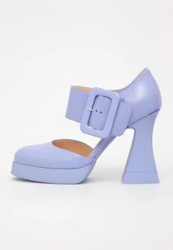 AGL pantofi de piele JANIS culoarea violet, cu toc drept, D269005PGKA076G197 imagine