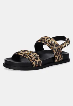 AGL sandale de piele Cristina femei, culoarea negru, D690001PGNAGAL0612 imagine
