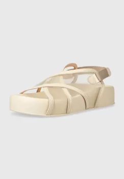 AGL sandale JANE femei, culoarea bej, cu platforma, D685012PGK6248G287 imagine
