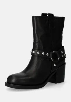 Aldo cizme de piele ALBAI femei, culoarea negru, cu toc drept, 13848384 ALBAI imagine