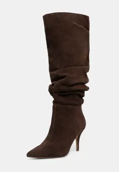 Aldo cizme din piele intoarsa KIMMIA culoarea maro, cu toc cui, 14166953 imagine
