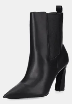 Aldo ghete chelsea de piele LIORA culoarea negru, cu toc drept, 14147559 imagine