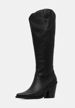 Aldo ghete de piele NEVADA culoarea negru, cu toc drept, 13672021 imagine