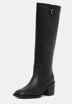 Aldo ghete de piele WILDROSE culoarea negru, cu toc drept, 14147003 imagine