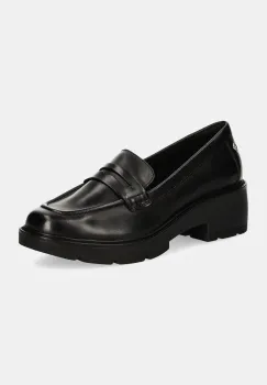 Aldo mocasini de piele LAELDAR-IN femei, culoarea negru, cu platforma, 13833805 LAELDAR-IN imagine