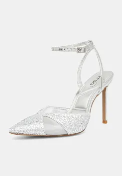 Aldo pantofi cu toc DUNMERE culoarea argintiu, 13964891 imagine
