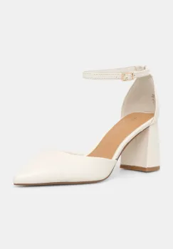 Aldo pantofi de piele JAN culoarea bej, cu toc drept, 13773017 imagine