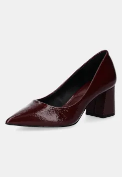 Aldo pantofi de piele YBALELIN culoarea bordo, cu toc drept, 14055461 imagine