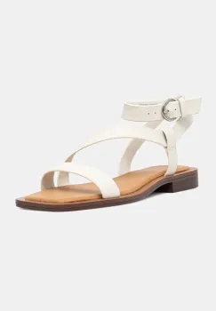 Aldo sandale de piele GRUGAR femei, culoarea bej, 13966802 imagine
