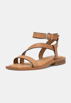 Aldo sandale de piele GRUGAR femei, culoarea maro, 13966799 imagine