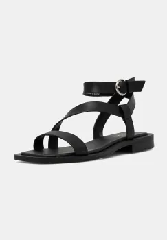 Aldo sandale de piele GRUGAR femei, culoarea negru, 13966800 imagine