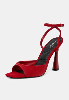 Aldo sandale din piele intoarsa VALENTYNA culoarea rosu, 14145895 imagine