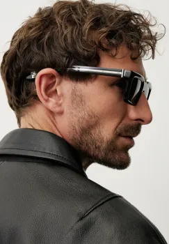 Alexander McQueen ochelari de soare barbati, culoarea negru, AM0506S imagine