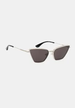 Alexander McQueen ochelari de soare femei, culoarea argintiu, AM0501S imagine