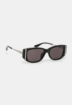 Alexander McQueen ochelari de soare femei, culoarea negru, AM0494SA imagine