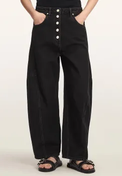 AllSaints  blugi barrel pentru femei CARTER BUTTON JEAN imagine