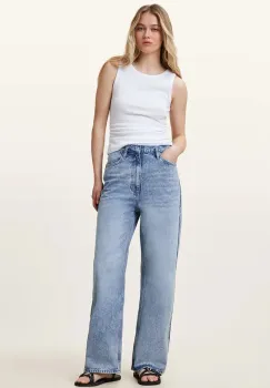 AllSaints blugi din bumbac BLAKE W060EC imagine