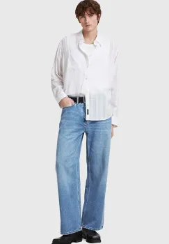 AllSaints blugi din bumbac LENNY M011EA imagine