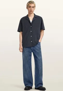 AllSaints blugi din bumbac LENNY M011EA imagine