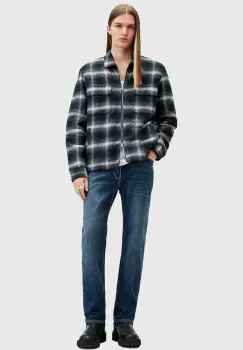 AllSaints blugi din bumbac REID M025EB imagine