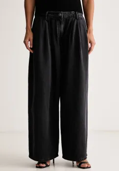 AllSaints  blugi wide leg pentru femei AXIS imagine