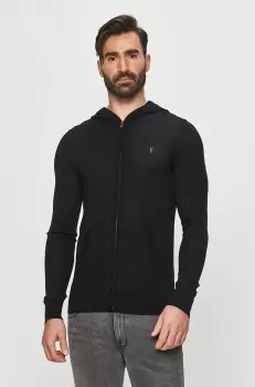 AllSaints - Bluza Mode Merino Zip Hood imagine