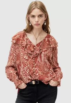 AllSaints bluza PHOEBE WAIMEA TOP femei, modelator, WM551Z imagine