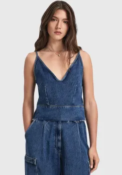 AllSaints bluza subtire de blugi LILAH imagine