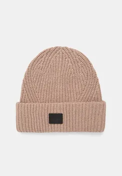 AllSaints caciula din amestec de lana culoarea portocaliu imagine