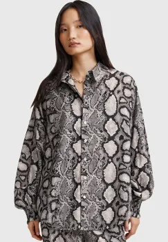 AllSaints camasa CHARLI femei, cu guler clasic, regular, W006PC imagine