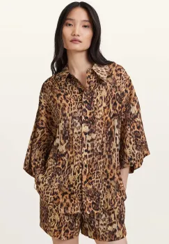 AllSaints camasa de in CHARLI cu guler clasic, relaxed, W061PC imagine