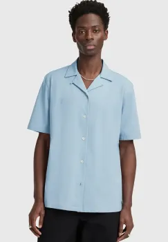 AllSaints camasa din bumbac HUDSON barbati, relaxed, M081SA imagine